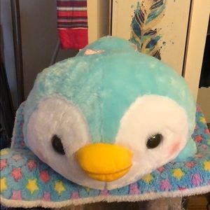 Jumbo Blue Penguin Plushy From Toreba